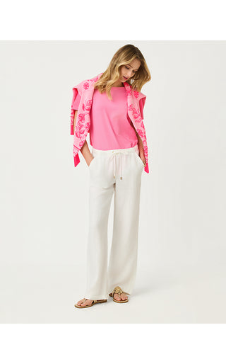 Brawley Linen Pant - Resort White