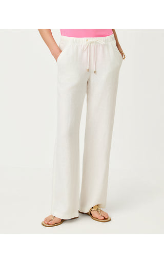 Brawley Linen Pant - Resort White