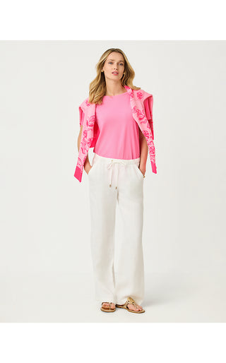 Brawley Linen Pant - Resort White