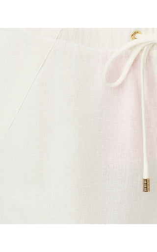 Brawley Linen Pant - Resort White