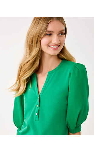 Ronson Knit Top - Bamboo Green