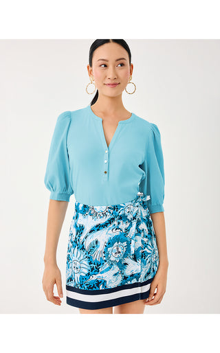 Ronson Knit Top - Bellevue Blue
