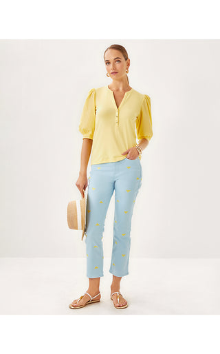 Ronson Knit Top - Finch Yellow