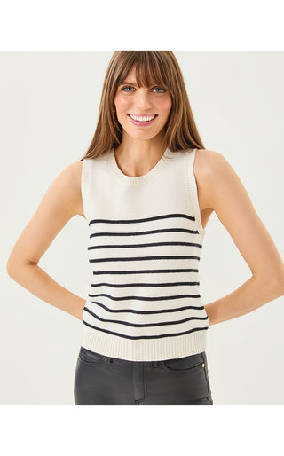 Fairley Stripe Sweater Set - Coconut Irisistable Stripe