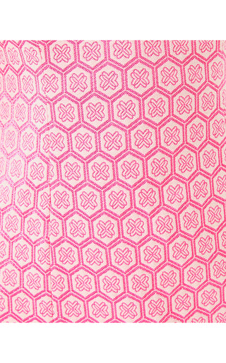 Cartwright Shift Dress - Rousseau Pink Butterfly Brandmark Jacquard