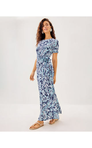 Chace Maxi Dress - Sapphire Pool Summer Shorelines