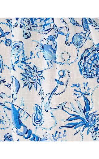 Mayella Midi Dress - Resort White Barefoot Beachcombers