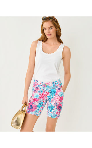 Gabbie Crochet Trimmed Knit Top - Resort White