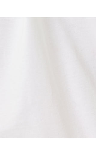 Gabbie Crochet Trimmed Knit Top - Resort White
