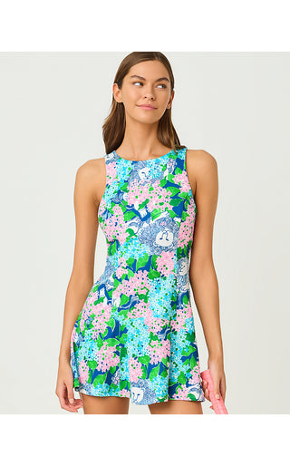 UPF 50+ Luxletic Westley Active Dress - Starlight Navy Lydia The Lion