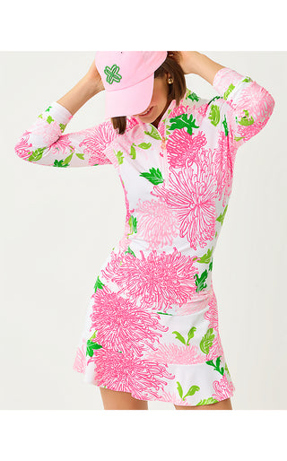 UPF 50+ Luxletic Justine Half Zip Jacket - Resort White Lil Go With The Flow