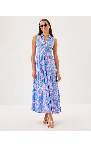 Riegan Maxi Dress - Conch Shell Pink Up Scale