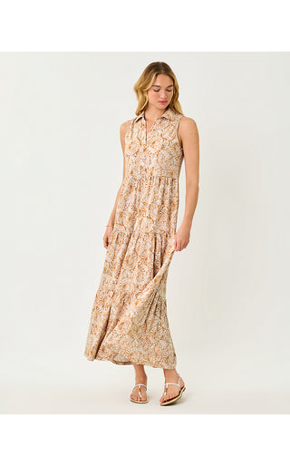 Riegan Maxi Dress - Iced Latte Lil Jims Stuff