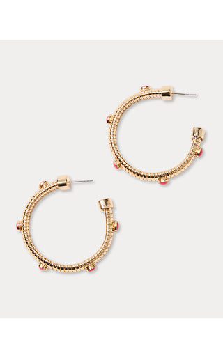 Sunbelievable Hoop Earrings - Cane Coral