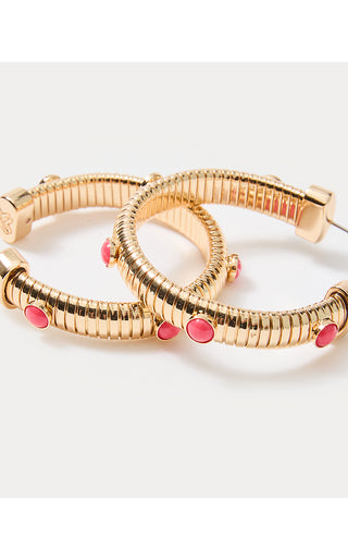 Sunbelievable Hoop Earrings - Cane Coral