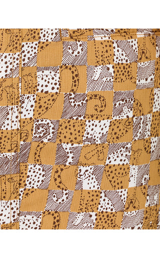 Colette Mini Skort - Iced Latte Lil Cheetah Checks