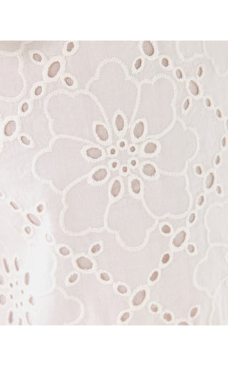 Croix Eyelet Short - Resort White Beach Haven Eyelet