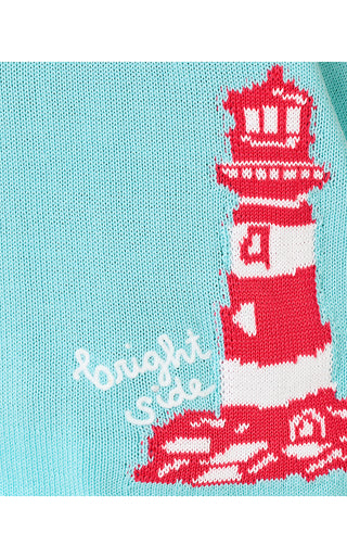 Emra Sweater Tank - Day Dream Blue Lighthouse Jacquard