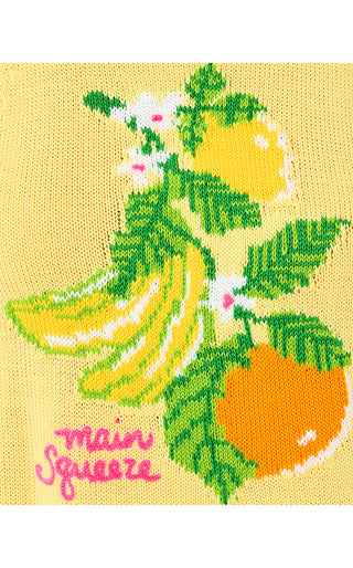 Emra Sweater Tank - Finch Yellow Zesty Jacquard