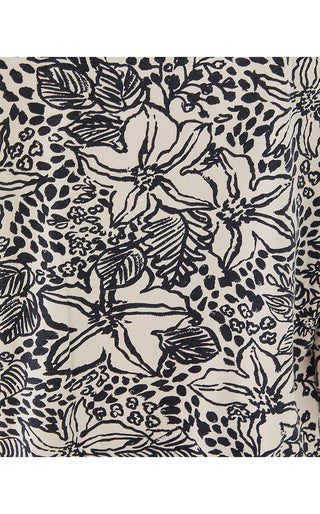 Tamika Top - Onyx Lots To Spot Engineered Knit Top