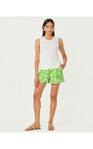 Sarissa Stretch Short - Crocodile Green Liza