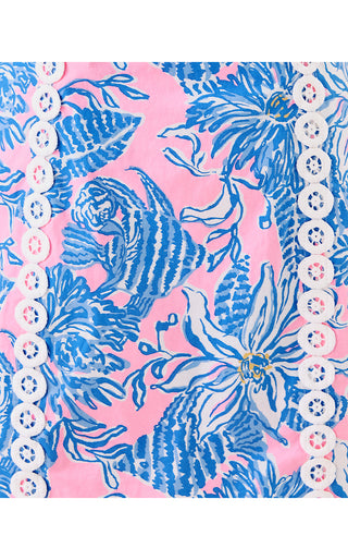 Ciaran Shift Romper - Conch Shell Pink Up Scale