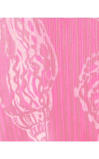 Kalinara Stretch Romper - Rousseau Pink Cool As Shell Overprint