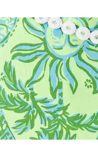 Kalliope Shift Romper - Cool Mint Catchin Rays Overprint