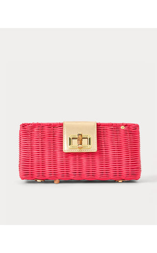 Leena Wicker Clutch - Paradise Punch