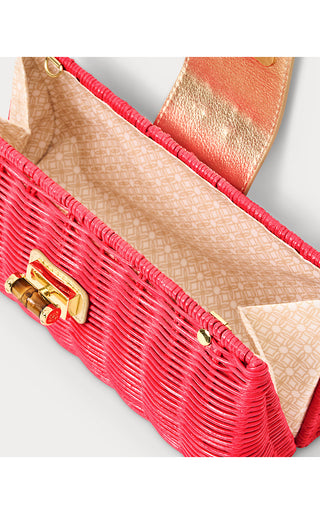 Leena Wicker Clutch - Paradise Punch