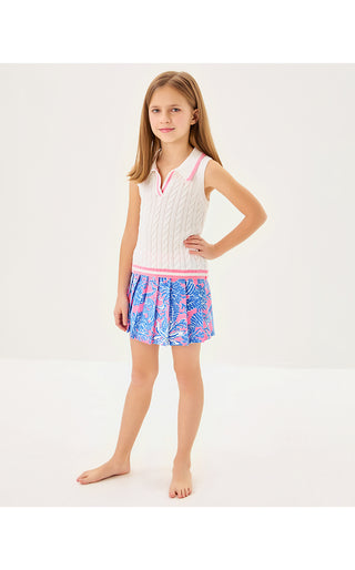 Girls Sylvana Skort - Conch Shell Pink Up Scale