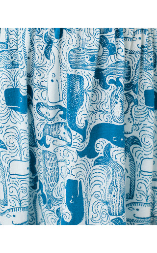 Girls Mini Kailua Maxi Dress - Nassau Blue Thar She Blows