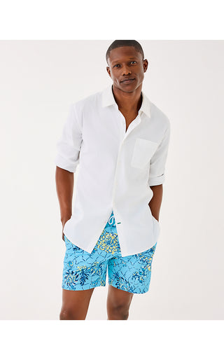 Men's Stuff Del Lago Swim Trunk - Bellevue Blue Breakers Beach