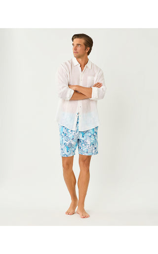Men's Stuff Del Lago Swim Trunk - Resort White Shell Shine