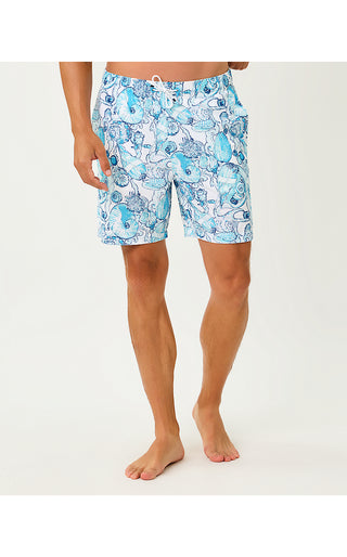 Men's Stuff Del Lago Swim Trunk - Resort White Shell Shine
