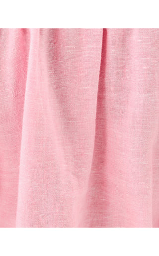 Calais Short Sleeve Top - Conch Shell Pink X Resort White