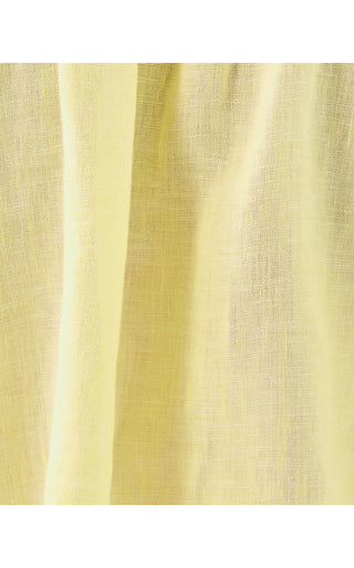 Calais Short Sleeve Top - Limoncello X Resort White