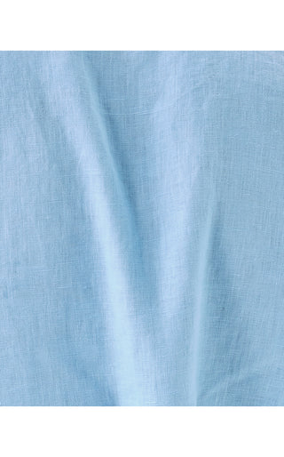 Carden Ruffle Top - Jacaranda Blue