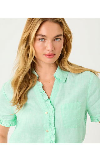 Carden Ruffle Top - Mint Condition X Resort White