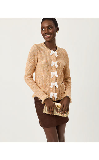 Kelso Cardigan - Iced Latte Marl