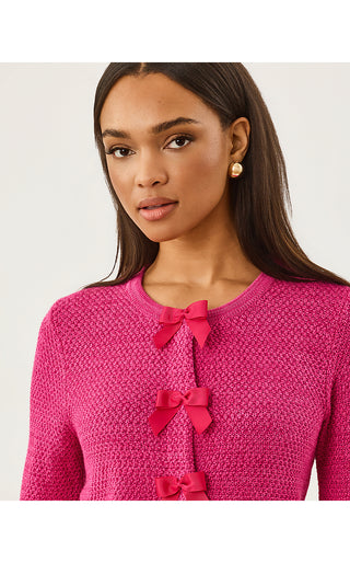 Kelso Cardigan - Pink Aster Marl