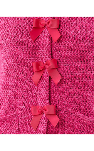 Kelso Cardigan - Pink Aster Marl