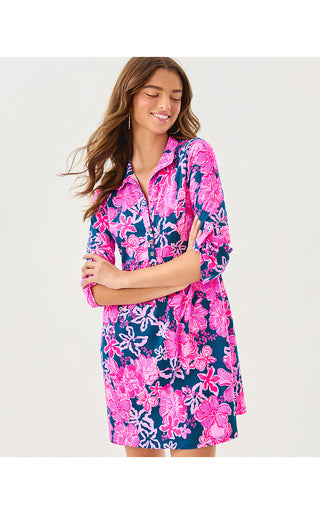 Saralyn Dress - Starlight Navy Once And Floral