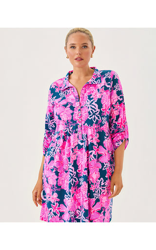 Saralyn Dress - Starlight Navy Once And Floral