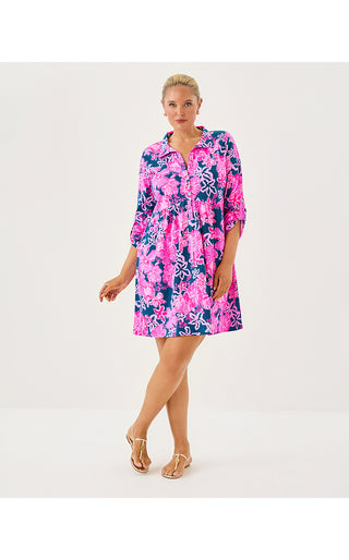 Saralyn Dress - Starlight Navy Once And Floral