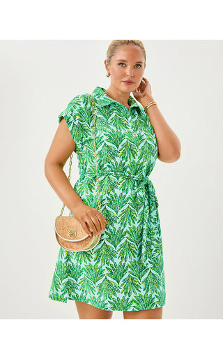 Emersyn Dress - Kitts Green Crossgrain Shady Babe