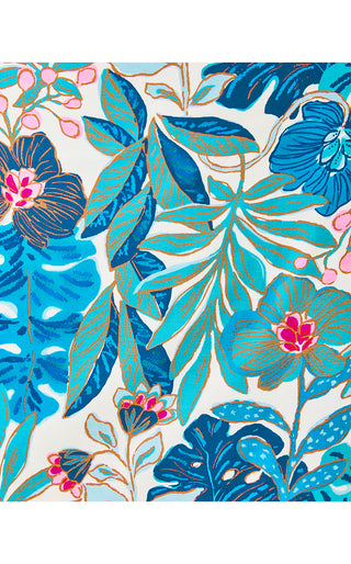 Estela Midi Dress - Breezy Aqua Best Fronds Forever