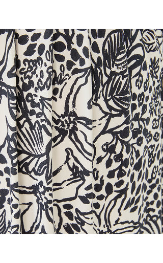 Roslynne Maxi Dress - Onyx Lots To Spot Engineered Knit Maxi