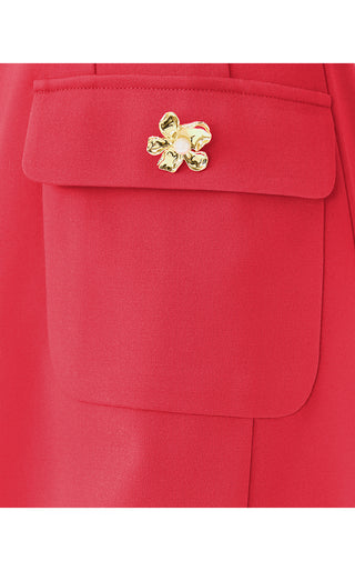 Fallon Dress - Cherry Red