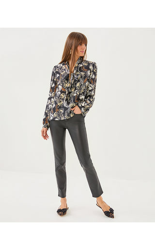 Elanor Silk Top - Onyx Irisistable